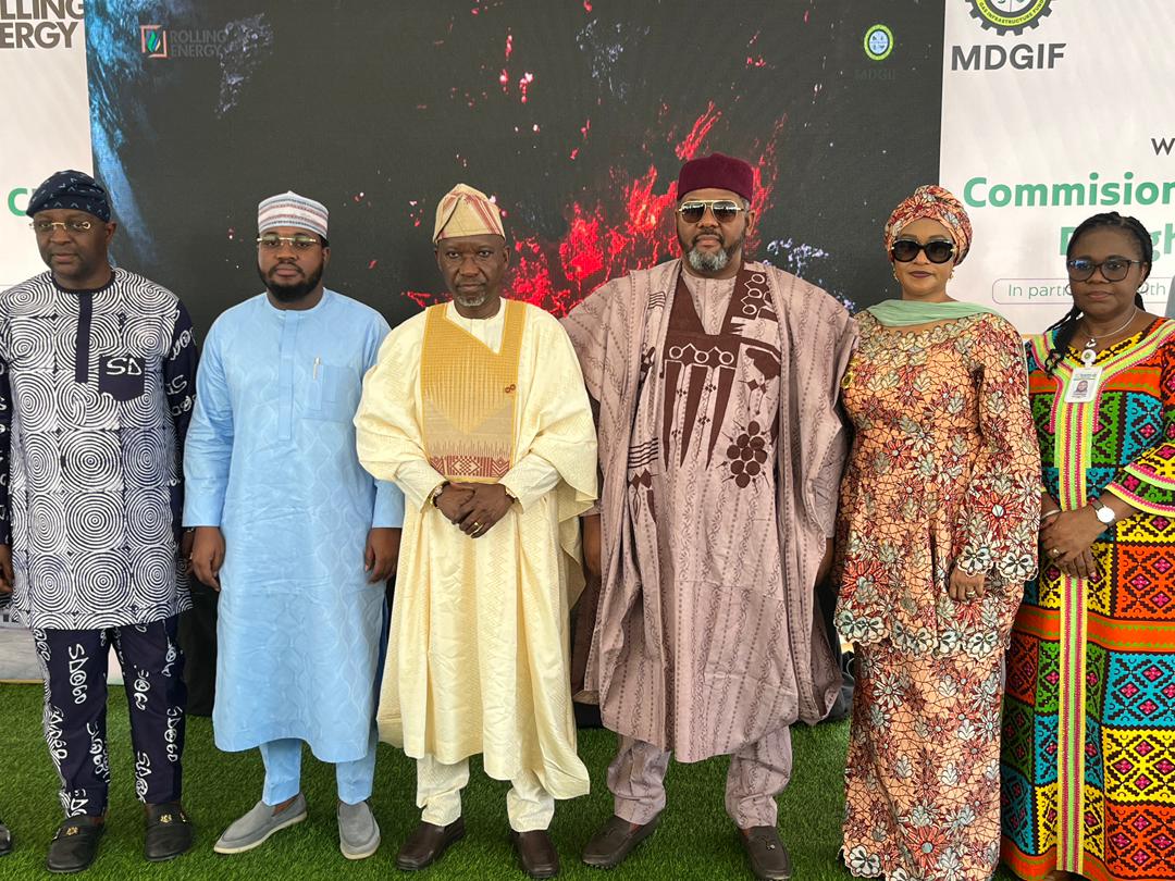 Delegation at the MDGIF CNG Daughter Booster Station, Jahi Abuja