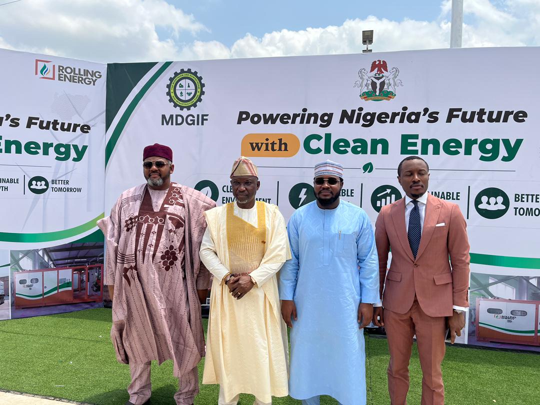 Officials at the MDGIF Rolling Energy CNG commissioning, Jahi Abuja