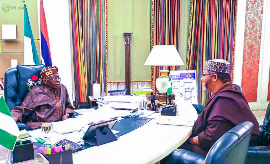 Executive Chairman briefing President Tinubu on Pi-CNG progress
